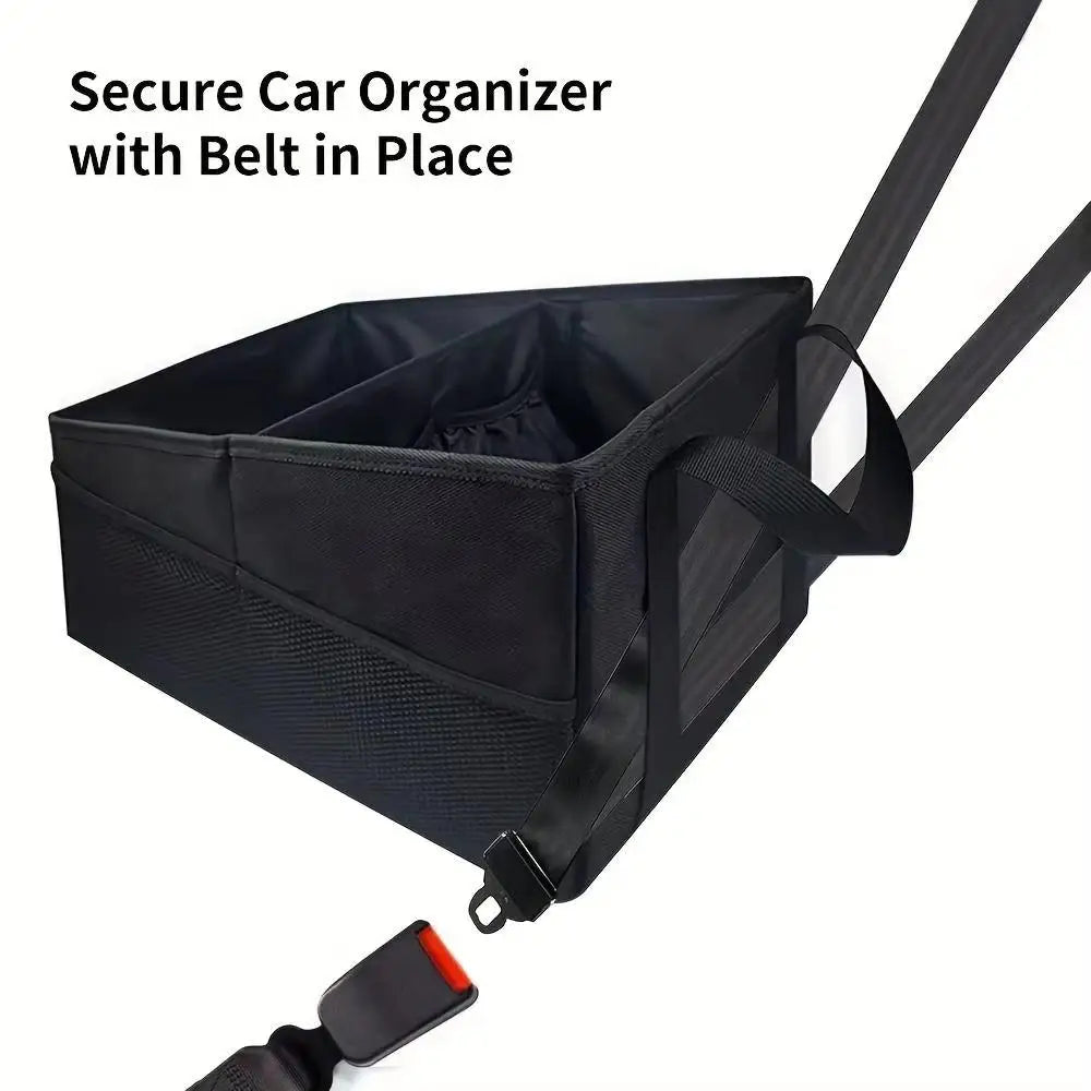 Secure Seatbelt Car Organizer – Stays in Place on Every Drive