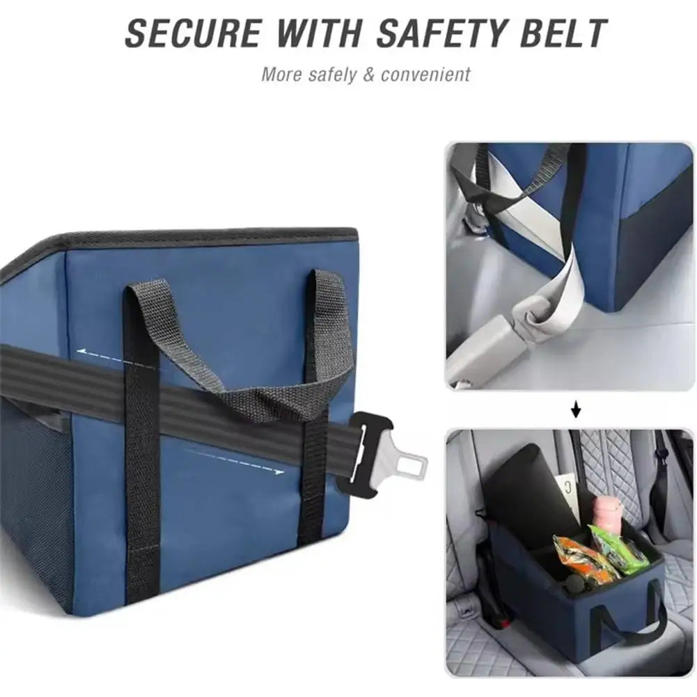 Secure Seatbelt Car Organizer – Stays in Place on Every Drive